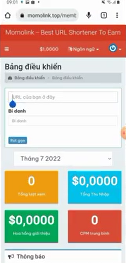 Cách kiếm tiền tại nhà trên app Momolink 